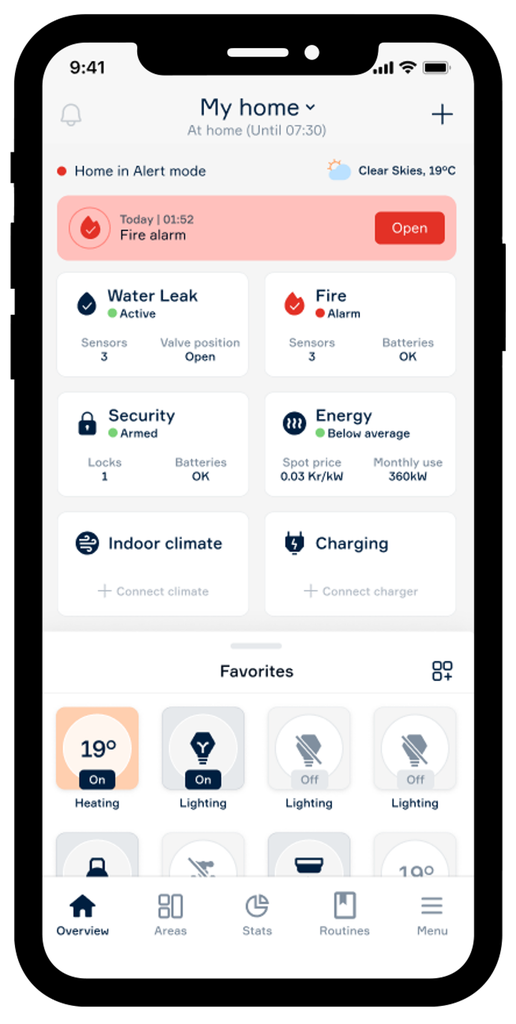 Abra via Sparebank1 Startpakke Brann med Alarmstasjon